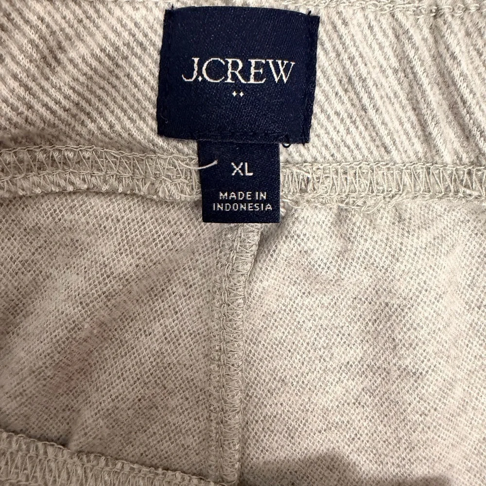 J. Crew men’s super soft jogger set pants & hoodie XL Heather gray
